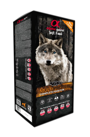 ALPHA SPIRIT Complete Trocken-Weichfutter für Hunde Multiprotein 9 kg