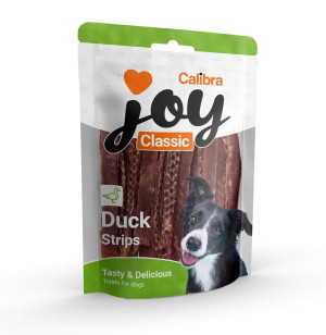 CALIBRA Dog Joy Classic Duck Strips 250 g półwilgotne paski z kaczki