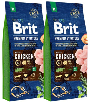 BRIT Premium By Nature Adult Extra Large XL 30 kg (2 x 15 kg)