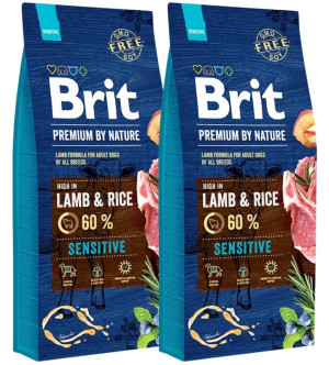 BRIT Premium By Nature Sensitive Lamb 30 kg (2 x 15 kg)