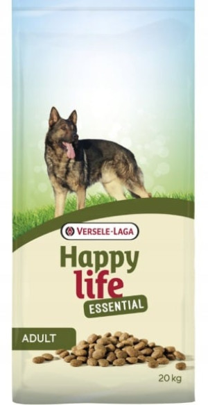 VERSELE-LAGA Happy Life Adult Essential Trockenfutter mit Huhn für adulte Hunde 20 kg