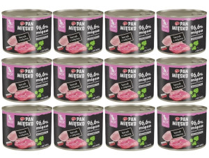 PAN MIĘSKO Nassfutter mit Huhn und Kalbfleisch für Kätzchen 12x200 g