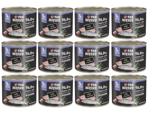 PAN MIĘSKO Nassfutter mit Pute, Lachs und Rosmarin für Kätzchen hypoallergen 12x200 g