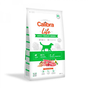 CALIBRA Life Adult Medium Breed Lamb Trockenfutter mit Lamm für Hunde mittelgroßer Rassen 2,5 kg