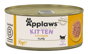 APPLAWS Kitten Chicken Breast 70 g Nassfutter für Kätzchen, Huhn in Gelee