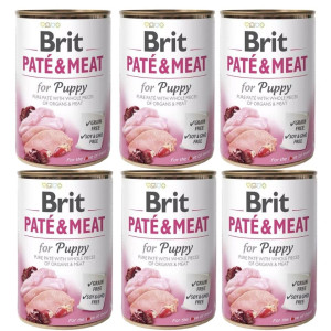 BRIT Pate&Meat puppy 6 x 400 g Welpenpastete