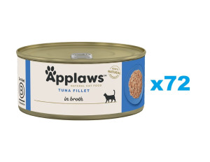 APPLAWS Cat Adult Tuna Fillet in Broth Thunfischfilet in Brühe 72x70 g