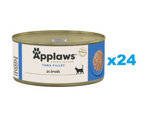 APPLAWS Cat Adult Tuna Fillet in Broth Thunfischfilet in Brühe 24x70 g