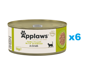 APPLAWS Cat Adult Tuna with Seaweed in Broth Thunfisch mit Algen in Brühe 6x 156 g