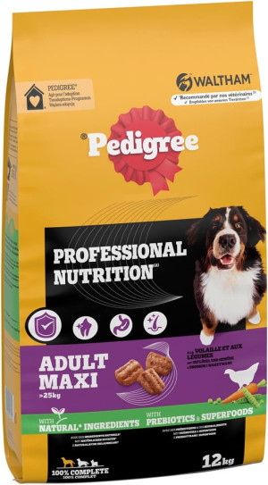 PEDIGREE Professional Nutrition Adult Maxi mit Geflügel und Gemüse für Hunde großer Rassen 12 kg