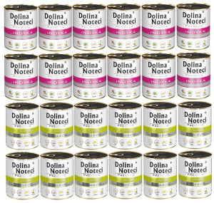 DOLINA NOTECI Mix smaków Premium Bogata w gęś z ziemniakami i indyka 24x800g