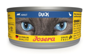 JOSERA Adult Duck Nassfutter mit Ente für adulte Katzen 85g