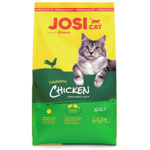 JOSERA JosiCat Crunchy Chicken 6x650g z drobiem dla dorosłych kotów