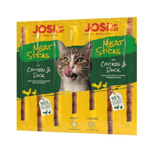 JOSERA JosiCat Meat Sticks pałeczki z kurczakiem i kaczką dla kota 24x35g