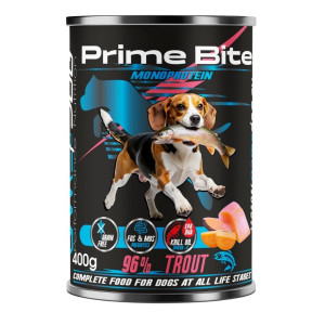 GAME DOG Prime Bite Forelle mit Süßkartoffel Nassfutter für Hunde jeden Alters 400g