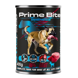 GAME DOG Prime Bite Ziegenfleisch mit Rote Beete Nassfutter für Hunde jeden Alters 400g