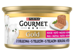 PURINA GOURMET Gold Nassfutter mit Kalb für Kätzchen 85 g