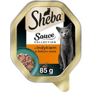 SHEBA Sauce Collection Nassfutter mit Truthahn in weißer Sauce für Katzen 85 g