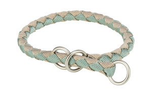 TRIXIE Cavo Zughalsband für Hunde XS–S: 25–31 cm/o 12 mm salbeigrün/beige