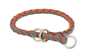 TRIXIE Cavo Zughalsband für Hunde XS–S: 25–31 cm/o 12 mm rostrot/grafit