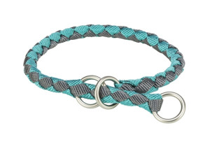 TRIXIE Cavo Zughalsband für Hunde XS–S: 25–31 cm/o 12 mm aqua/grafit