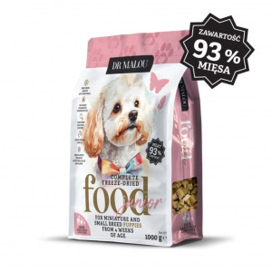 DR MALOU Puppies Gefriergetrocknete Ente mit Ziegenmilch und Eigelb Trockenfutter für Welpen 1 kg