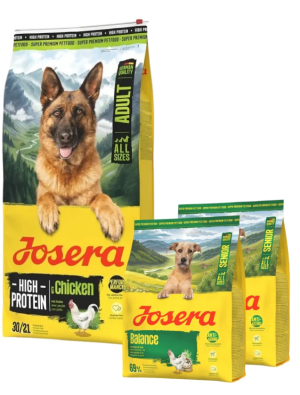 JOSERA High Protein Adult Chicken Hochenergiefutter für Sporthunde 12,5kg + 2x900g GRATIS