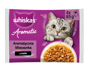 WHISKAS Nassfutter Beutel MIx Geschmacks in Soße für adulte Katzen 4x85 g