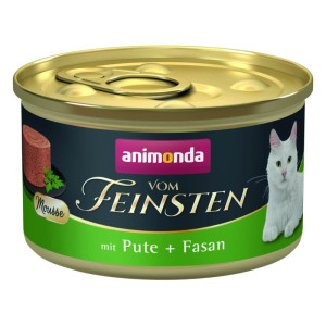 ANIMONDA Vom Feinsten Nassfutter mit Pute und Fasan Mousse für adulte Katzen getreidefrei 85 g