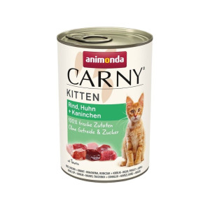ANIMONDA Carny Kitten Nassfutter mir Rind, Huhn und Kaninchen 24x400 g