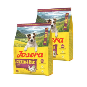 JOSERA Mini Adult Chicken and Rice glutenfreies Futter für kleine Hunderassen 2x900g
