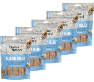 DOLINA NOTECI Smart Chews Allergy Relief Unterstützung bei Nahrungsmittelallergien, getrocknete Leckerlis für Hunde 5x100g