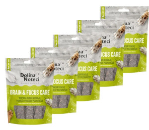 DOLINA NOTECI Smart Chews Brain & Focus Care Unterstützung der kognitiven Funktionen, getrocknete Leckerlis für Hunde 5x100g