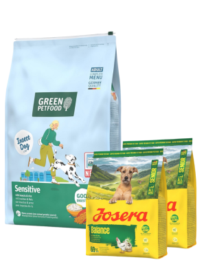 GREEN PETFOOD InsectDog Sensitive mit Insekten und Reis für empfindliche Hunde 10kg + 2x900g GRATIS