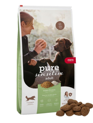 Mera Pure Sensitive Insect Protein Trockenfutter mit Insektenprotein für empfindliche Hunde 4 kg