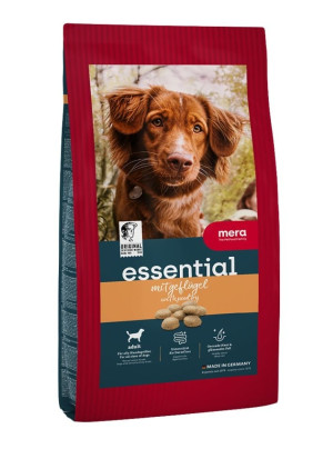 MERA Essential Poultry Trockenfutter mit Geflügel für adulte Hunde aller Rassen 12,5 kg