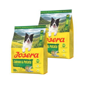 JOSERA Salmon and Potato Adult getreidefreies Futter für Hunde mit empfindlichem Magen 2x900g