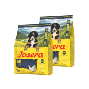 JOSERA Junior Kids Trockenfutter mit Huhn und Reis für junge Hunde mittelgroßer und großer Rassen 2x900g