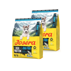 JOSERA High Protein Junior Sea Fish proteinreich für Welpen 2x900g