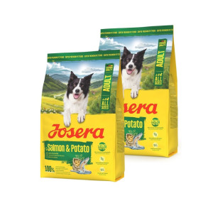 JOSERA Salmon and Potato Adult getreidefreies Futter für Hunde mit empfindlichem Magen 2x3 kg