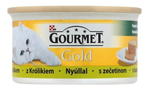 GOURMET Gold Pastete mit Kaninchen für adulte Katzen 6x85 g