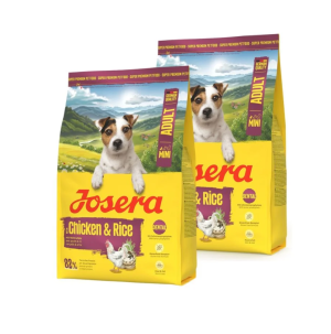 JOSERA Mini Adult Chicken and Rice glutenfreies Futter für kleine Hunderassen 2x3 kg