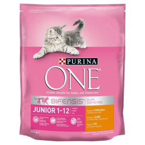 PURINA ONE PURINA ONE BIFENSIS Junior Trockenfutter mit Huhn 800 g