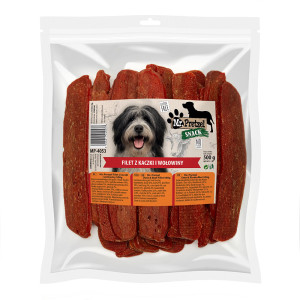 MR. PRETZEL Filet von Ente und Rind Leckerli für Hunde 500g