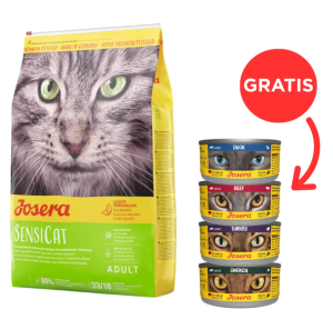 JOSERA SensiCat für sensible Katzen 10 kg + 4 Dosen GRATIS
