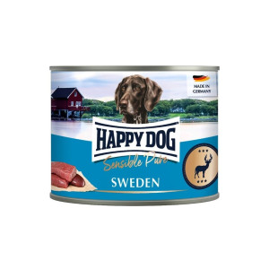 HAPPY DOG Sensible Pure Sweden Nassfutter Wildfleisch für adulte Hunde 200 g