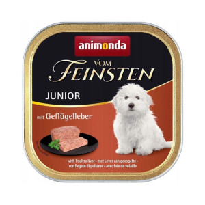 ANIMONDA vom Feinstein Nassfutter mit Geflügelleber für junge Hunde 150g
