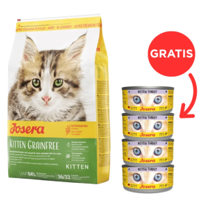 JOSERA Kitten GrainFree 10 kg + 4 Dosen GRATIS