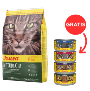 JOSERA Nature Cat 10 kg + 4 Dosen GRATIS