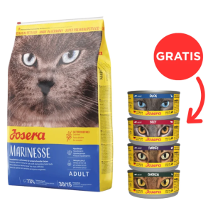 JOSERA Cat Marinesse 10 kg + 4 Dosen GRATIS